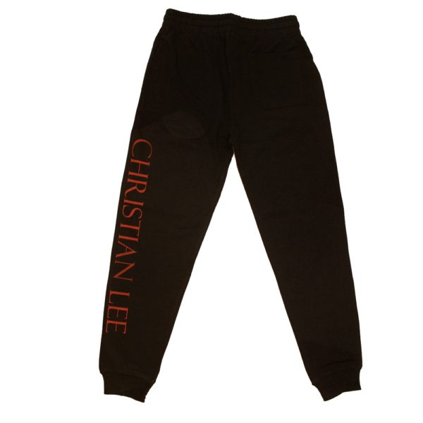 Signature Tortoise Joggers - Black (Red Logos)