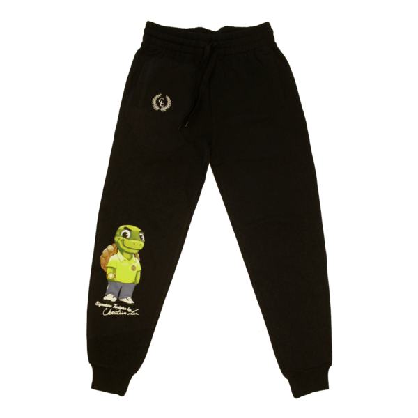 Signature Tortoise Joggers - Black