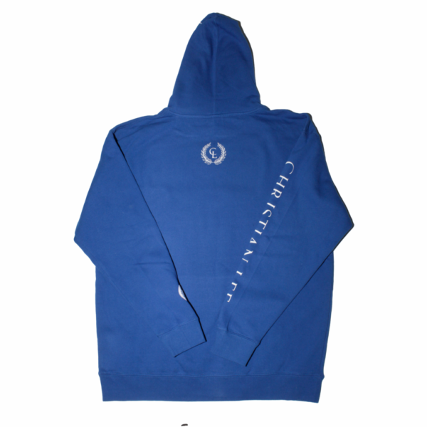 Signature Line Hoodie - Blue (White Logos)