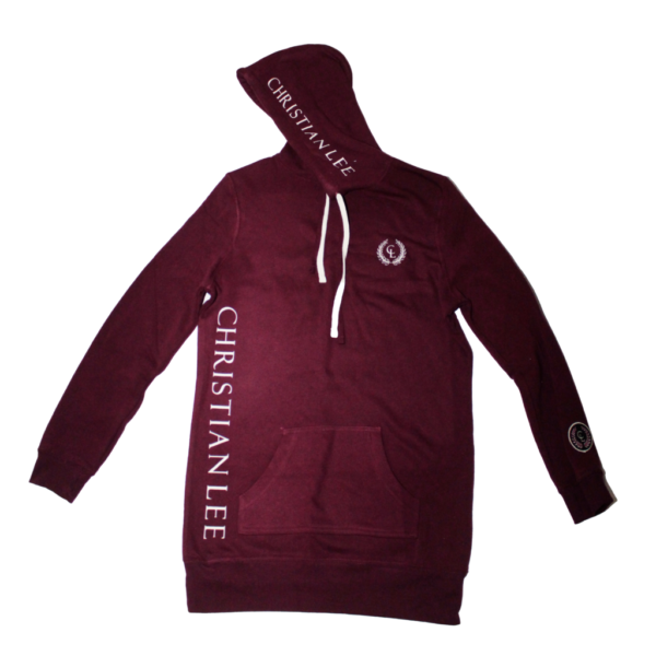 Womens Christian Lee Hoodie - Burgundy