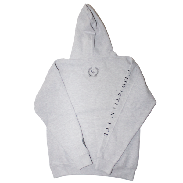 Mens Gray Hoodie - Black CL Laurel Logos