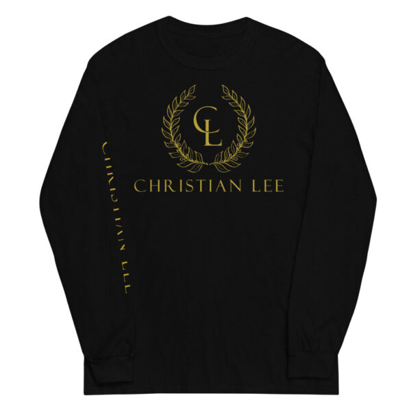 Mens Black Long Sleeve - Gold CL Laurel Logos